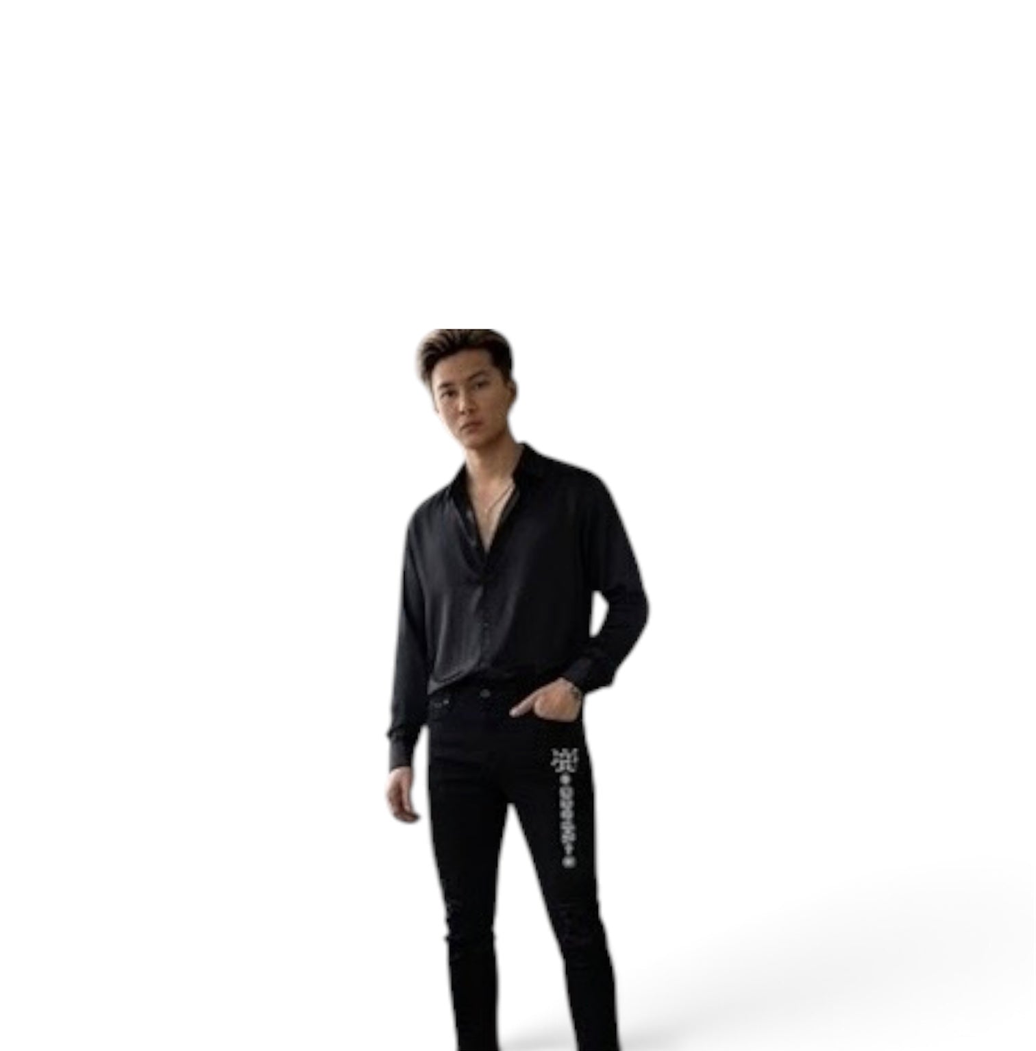 Dark. Deliberate. Done right. Onyx Discipline Denim is the after-hours essential — deep off-black with distressed detail and the TAUGEMPIE mark for the man who never cuts corners.

There’s a reason black never goes out of style — it’s the uniform of intention.