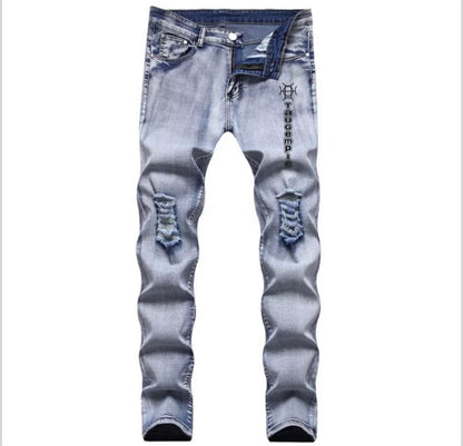 The original, reimagined. Indigo Discipline Denim brings classic blue denim into TAUGEMPIE’s world — slim fit, branded logo, distressed knees, and a stretch blend that moves with purpose.