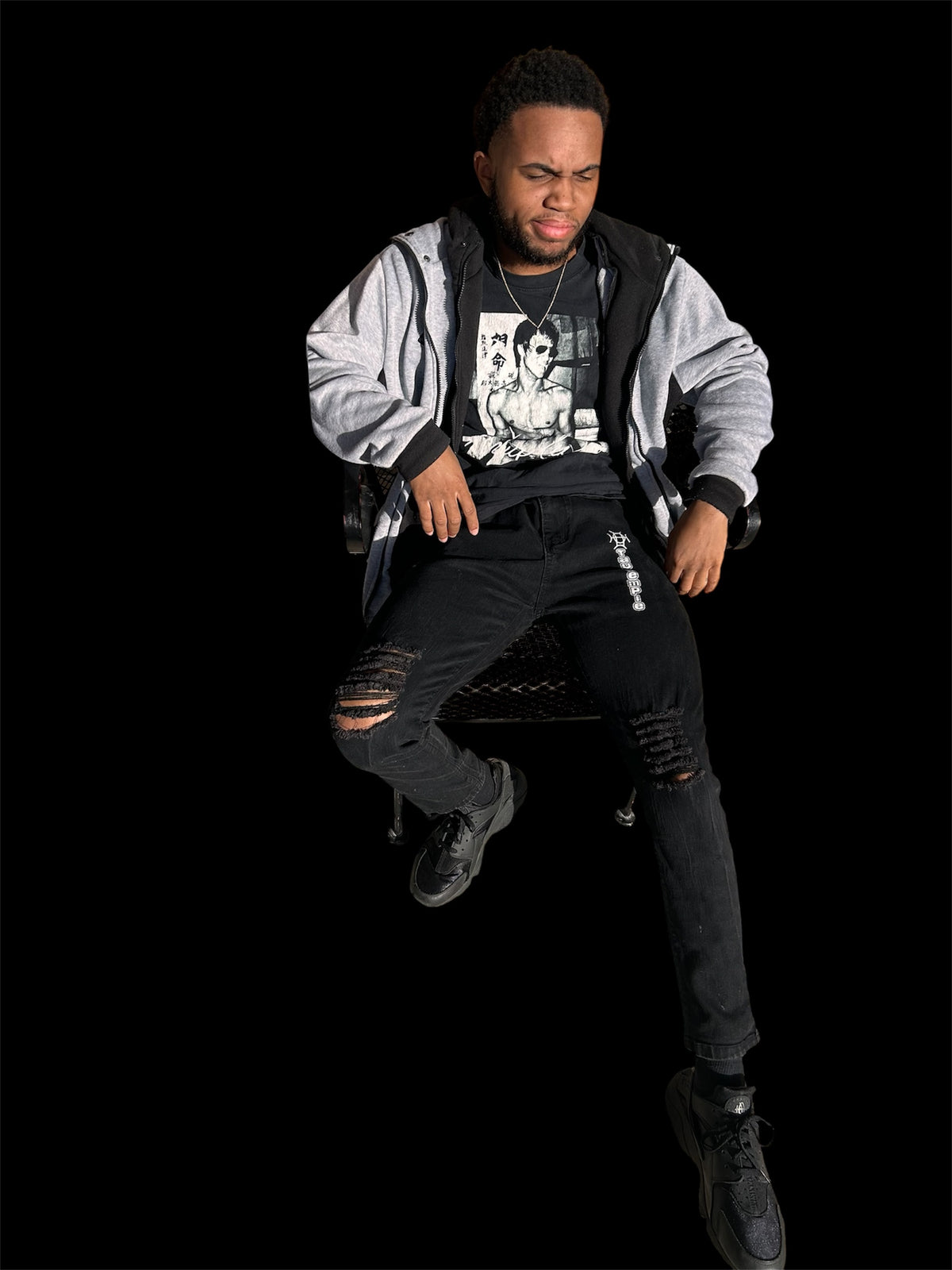 Dark. Deliberate. Done right. Onyx Discipline Denim is the after-hours essential — deep off-black with distressed detail and the TAUGEMPIE mark for the man who never cuts corners.

There’s a reason black never goes out of style — it’s the uniform of intention.