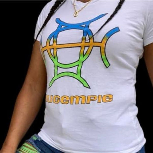 Taugempie V-Neck Signature Logo Tee