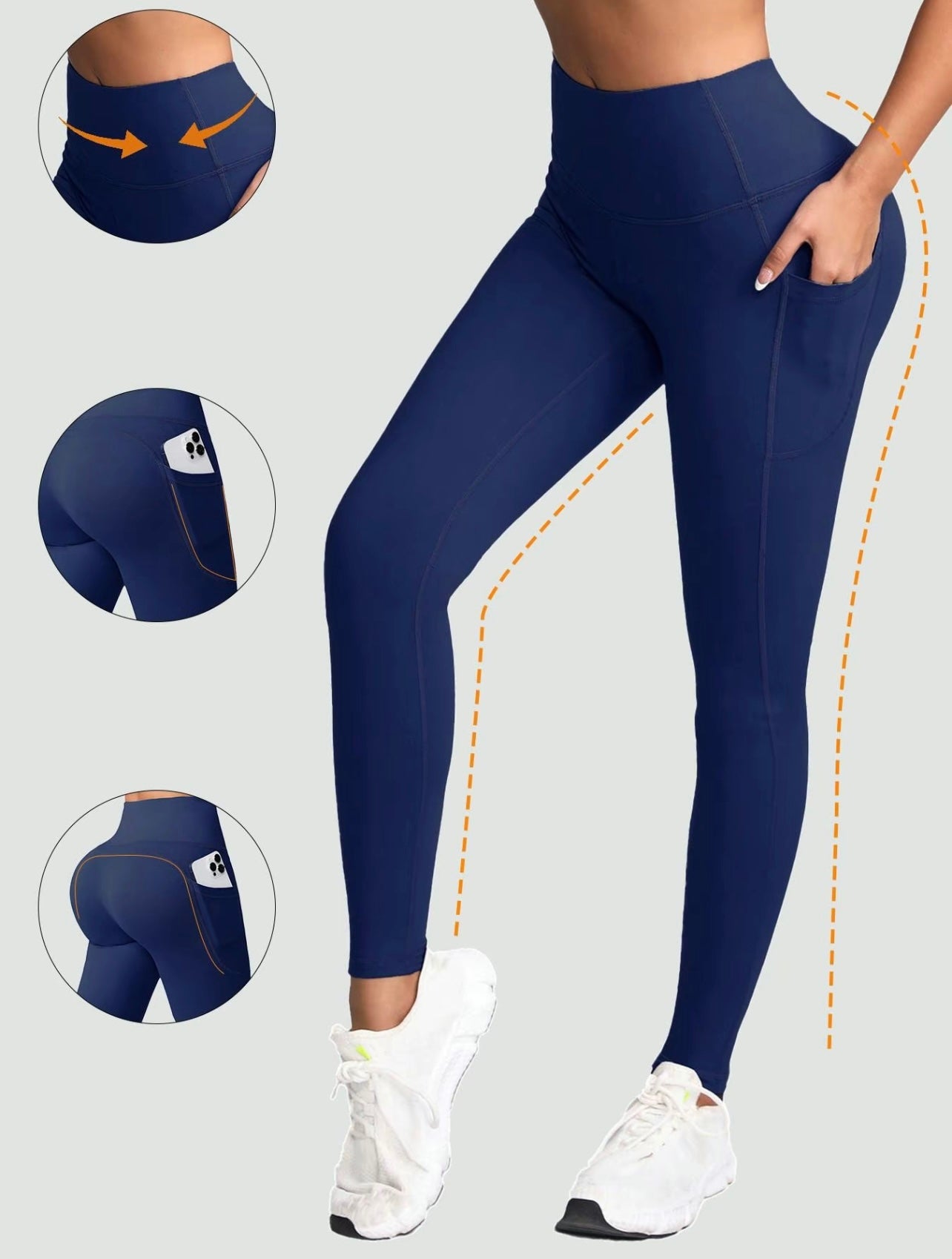 Bold and built to perform. The Discipline Legging in Blue brings rich cobalt energy to high-waist compression — side phone pocket, waist card pocket, and a silhouette that holds its shape all day.