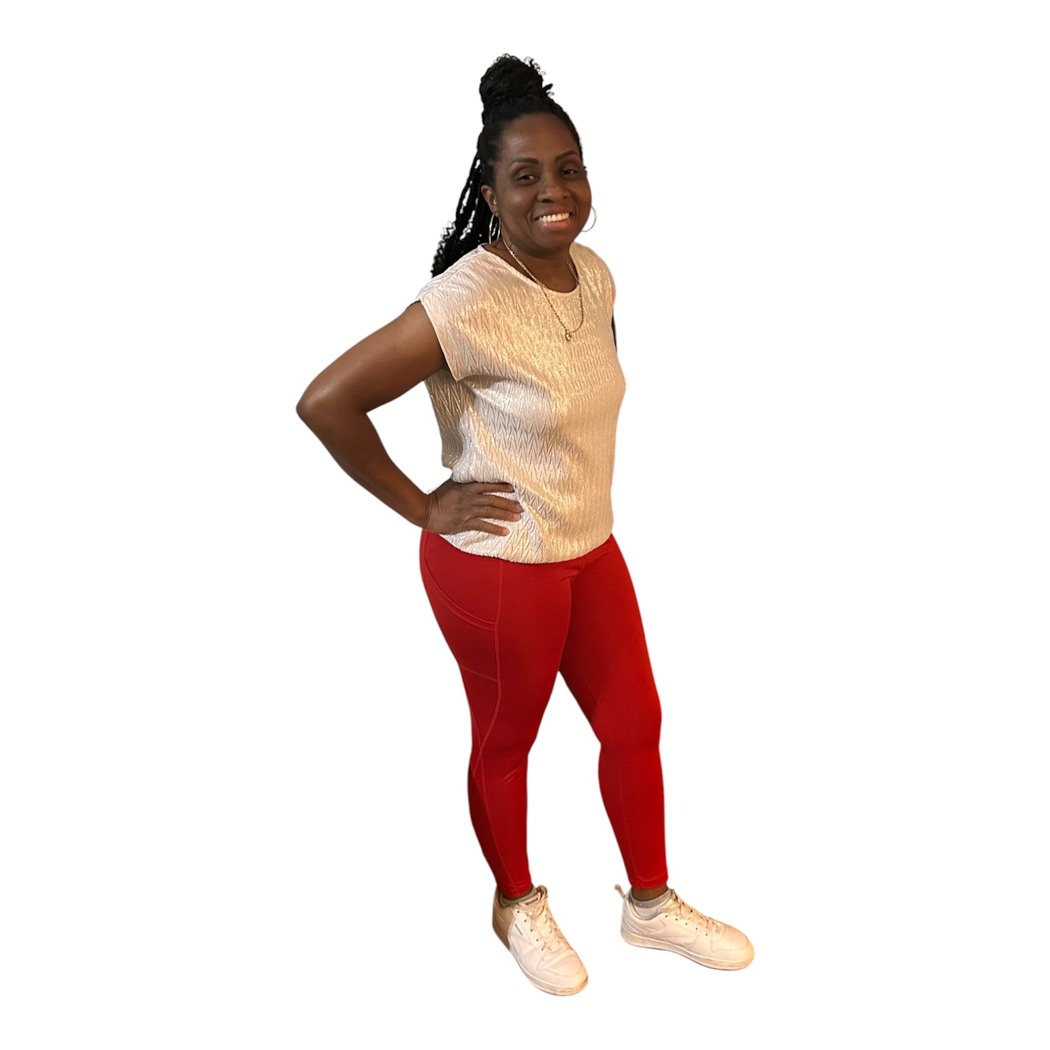 The Discipline Legging in Red is a statement before you even move. A bold, saturated red stretch fabric wraps a high-waist compression band engineered to sculpt and support from the first rep to the last. Side phone pocket keeps your device locked in. Waist card pocket keeps you moving without stopping.