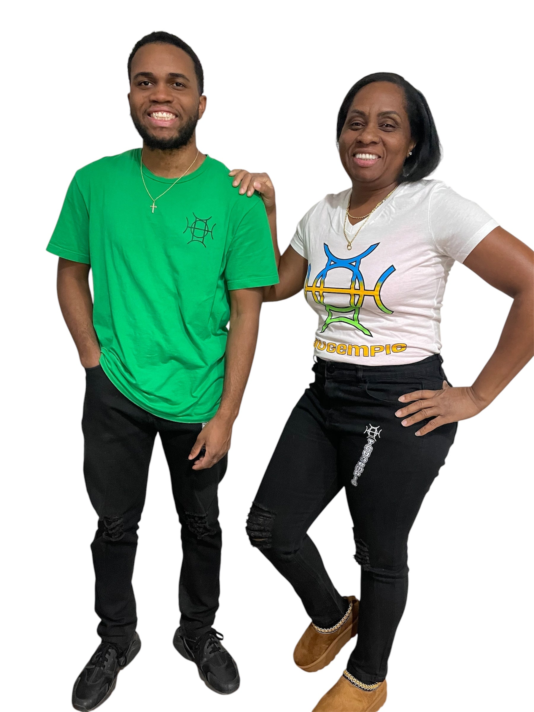 The Mark Crew in Green is the piece for who moves with purpose. A rich kelly green 100% cotton crewneck carries the TAUGEMPIE crest mark on the left chest and the full signature logo graphic across the back — clean on the front, statement on the back.