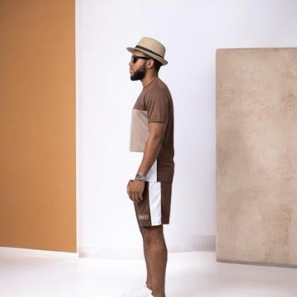 The Terrain Set | Men’s Two-Piece Shorts Set | Brown Colorblock