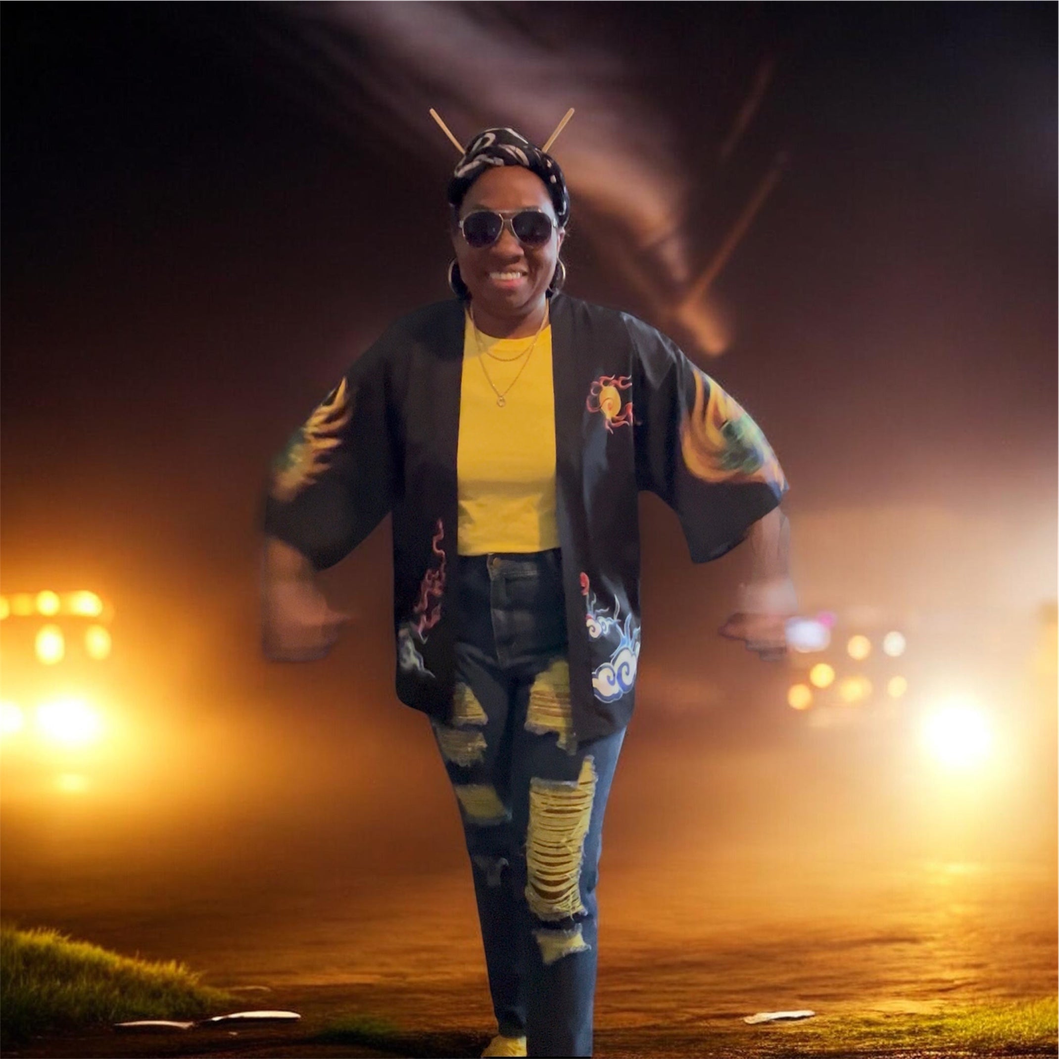 Charged and unapologetic. The Voltage Jean in Yellow hits different — neon yellow accent stitching, shredded detail, and a fit that refuses to go unnoticed.